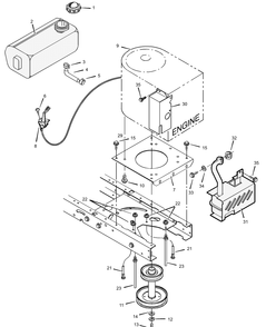 Part Location Diagram of 1001461E701 Briggs and Stratton Shield, Heat